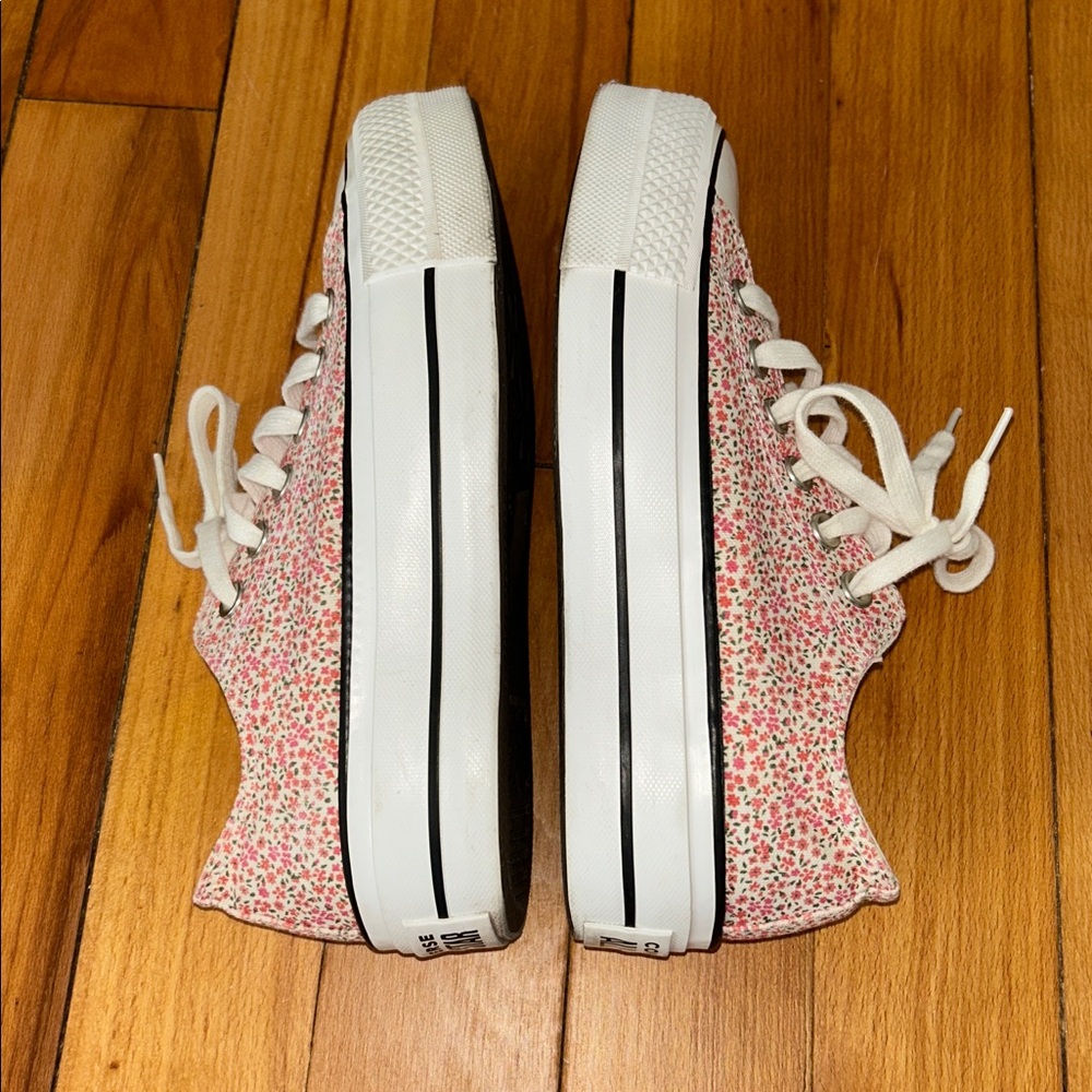 Converse Chuck Taylor All Star Platform Low Vintage Floral - Egre - Picture 4 of 9